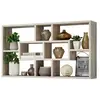 FMD Étagère murale rectangulaire avec 8 compartiments Couleur chêne TU