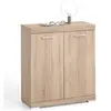 FMD Armoire avec 2 portes 80 x 34,9 x 89,9 cm Chêne