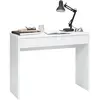 FMD Bureau avec grand tiroir 100 x 40 x 80 cm Blanc 362-001