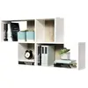 nora etagere murale - 100 x 19, 5 x 53 cm - blanc chene