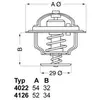 Wahler 4126.88 Thermostat, liquide de refroidissement
