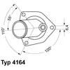 Wahler 4164.92d Thermostat, liquide de refroidissement