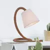 KERIA Lampe corde à poser ROPE avec abat-jour en toile beige