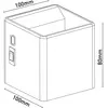 Näve Applique LED Cube batterie, aimantée, noire