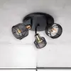 Näve Plafonnier rond Foro, à trois lampes, noir/doré