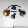 Näve Plafonnier rond Casco, à trois lampes, noir