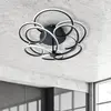 Näve Plafonnier LED Rizado, step-dim, noir