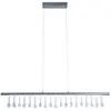 Näve Suspension LED Nobilis, dimmable, nickel satiné