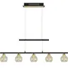 Näve Suspension LED Brass à 5 lampes hauteur réglable