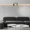 Näve Spot pour plafond Frida à deux lampes, laiton/noir