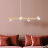 Näve Suspension Frida avec 4 spots, blanche/bois clair