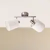 Näve Plafonnier Maron, à deux lampes, tissu, naturel