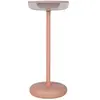 Näve Luminaire de terrasse rechargeable LED Pasi, rose hauteur 26 cm m...