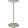 Näve Luminaire de terrasse rechargeable LED Pasi beige hauteur 26 cm m...