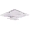 Näve Plafonnier LED Simen, blanc, métal, 48x48 cm, CCT, télécommande