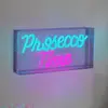 Näve Applique murale LED Prosecco Time transparente 30x15 cm plastique...
