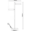 Näve Lampe sur pied LED Tessa noir/beige 165 cm Touchdim CCT à 2 lampe...