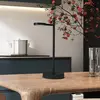 Näve Lampe à poser LED rechargeable Lupa, noir Hauteur 45 cm Métal Tou...