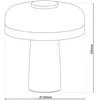 Näve Lampe à poser LED rechargeable Pilu, menthe, hauteur 16,5 cm méta...