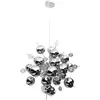 Näve Suspension Wakusei en verre 65 cm chromé