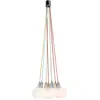 Näve Suspension Rainbow Bowl aux abat-jour blancs