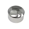 Cercle à dessert 5 cm en inox - Lares - Argent - Inox