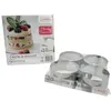 Beka 14301514 Lot de 4 cercles à mignardise 10 cm + poussoir