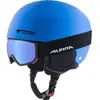 ALPINA Unisexe - Enfants, ZUPO SET (+SCARABEO JR) Casque de ski, blue ...