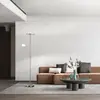 FISCHER & HONSEL Lampe sur pied LED Sorento nickel hauteur 182 cm à 2 ...