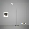 FISCHER & HONSEL Lampe sur pied LED Sorento nickel, hauteur 138 cm, CC...