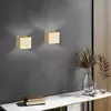 FISCHER & HONSEL Applique d’extérieur LED Wall cubique feuille d’or