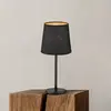 FISCHER & HONSEL Lampe à poser Rimini, noir, textile, hauteur 30 cm, E...