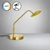 FISCHER & HONSEL Lampe à poser LED Tallri, laiton, hauteur 60 cm, CCT,...