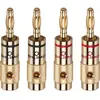 Oehlbach - Fiche haut-parleur mâle, droit 3001 or 4 pc(s) A216421