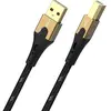 Câble usb usb 2.0 usb-a mâle, usb-b mâle 2.00 m noir/or D1C9542 - Oehlbach
