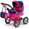 Bayer transport de poupée à la Trendy rose / bleu foncé 67 cm