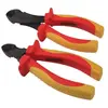 MANNESMANN Pince coupante diagonale - 185 mm - Jaune et orange