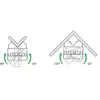 Theben Fixation d'angle pour LED spot avec détecteur de mouvement theLeda - Blanc