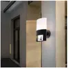 Wofi Applique d'extérieur LED Diego, noire, numéro de maison lumineux