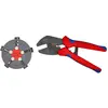 Pince à sertir Knipex MULTICRIMP 97 33 02 chargeur de rechange inclus