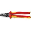 Knipex Coupe-câbles stepcut xl - 225mm - bi-matière - poli - cu / al ø23mm/120mm²
