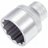 Hazet Douille 900Z-34   Carré creux 1/2 pouce (12,5 mm)   Profil Traction à 12 pans extérieurs   Taille 34 mm