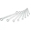 Clé à double anneau METABO ne 610N - Chrome mat - Acier chrome-vanadium - 12 pièces