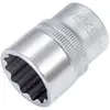 Hazet - Douille 900Z-21   Carré creux 1/2 pouce (12,5 mm)   Profil Traction à 12 pans extérieurs   Taille 21 mm