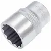 Hazet Douille 900Z-23   Carré creux 1/2 pouce (12,5 mm)   Profil Traction à 12 pans extérieurs   Taille 23 mm