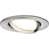 Luminaire à led encastrable led intégrée Paulmann Coin Slim 93877 n/a 6 w fer (brossé)