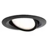 Kit de 3 spots Nova Plus Slim Coins ronds à encastrer noir mat Paulmann