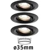 Paulmann Nova Mini Plus LED easydim 3pcs noir