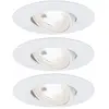 Paulmann 93388 kit spots encastrés LED orientable Blanc chaud rond inc...
