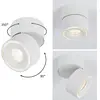 Kit luminaire LED SPIRCLE 38° en saillie blanc 8W Paulmann